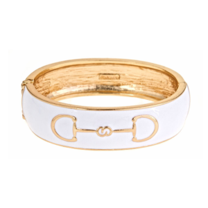 Enamel Bit Bracelet White