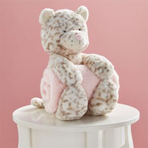 LEOPARD PLUSH WITH BLANKET