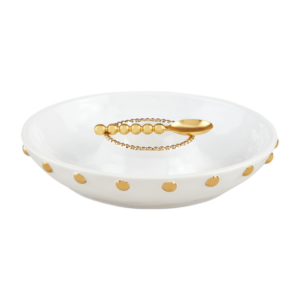 GOLD BEAD CHIP & DIP SET