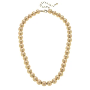 Jasper Ball Bead Necklace